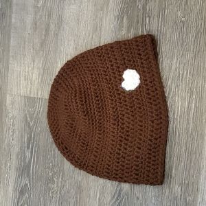 Hand crocheted beanie